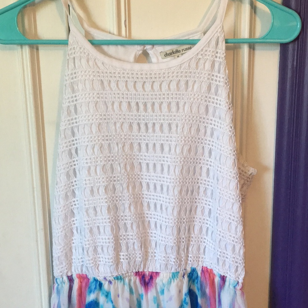 Tye Dye maxi dress, lightly worn